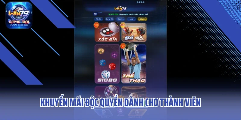 Khuyến mãi độc quyền dành cho thành viên